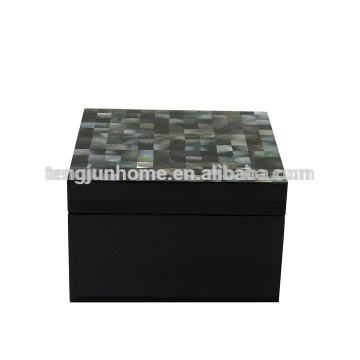 CPA-BPSBXS New Zealand Paua Shell Jewelry Box with Black Paint Small